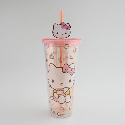 Hello Kitty Pink Apples & Cinnamon 24oz Plastic Cold Cup