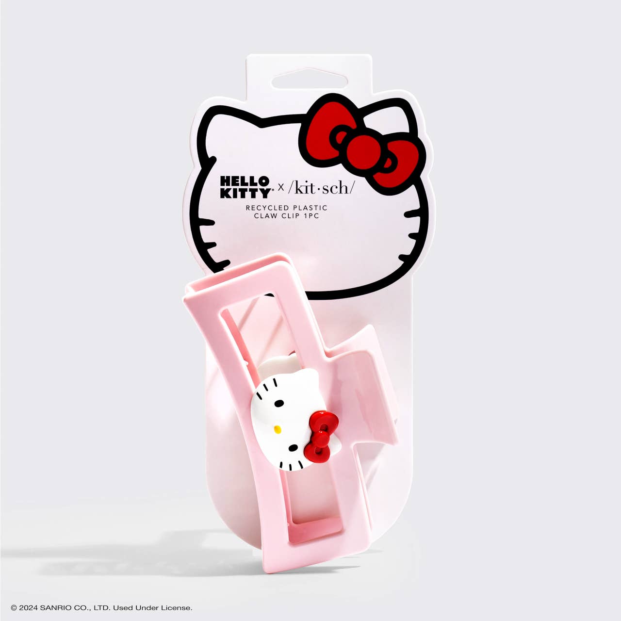 Hello Kitty きゃらンプ K-04 H4 ピンク 当時物 絶版品 Hello Kitty x Kitsch Recycled Jumbo Open ClawClip-Kitty Face