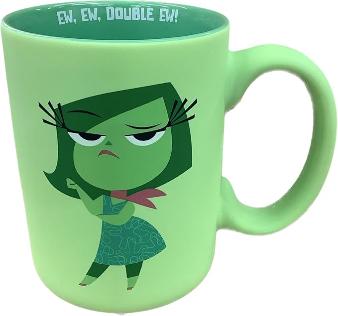 Disney Pixar Inside Out 2 Coffee Mug, Disgust - Ew, Ew, Double Ew!, Green