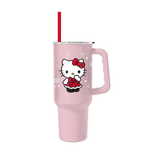 Hello Kitty Holiday Outfit 40oz SS Tumbler w Handle