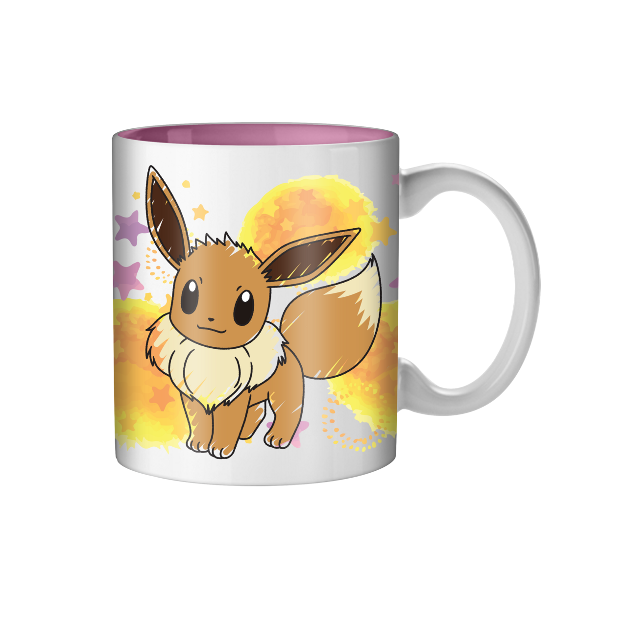 Pokemon Eevee Star Splatter 20oz Ceramic Mug