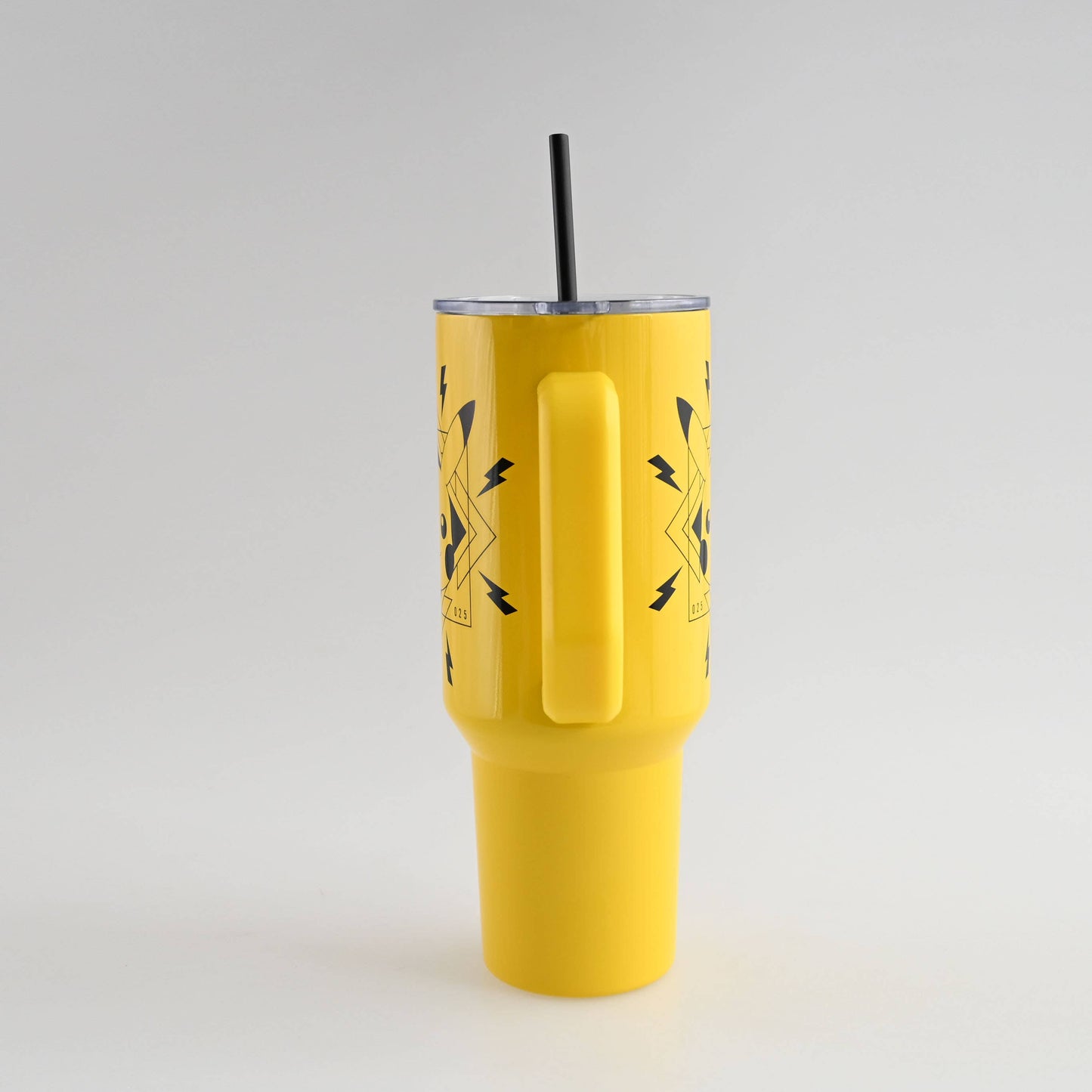 Pokémon Pikachu Face Bolts Badge 40z Stainless Steel Tumbler