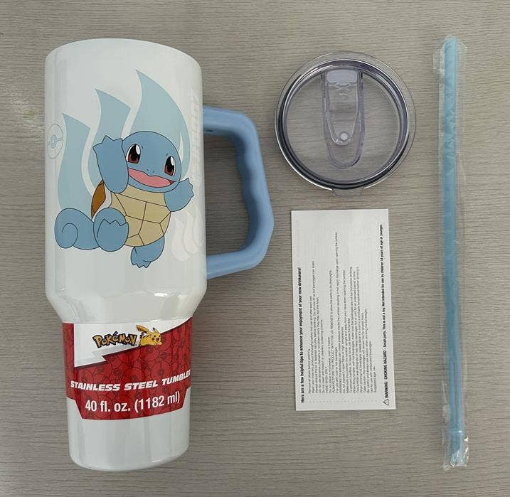 Pokémon Squirtle With Icon Type 40oz SS Tumbler w Handle